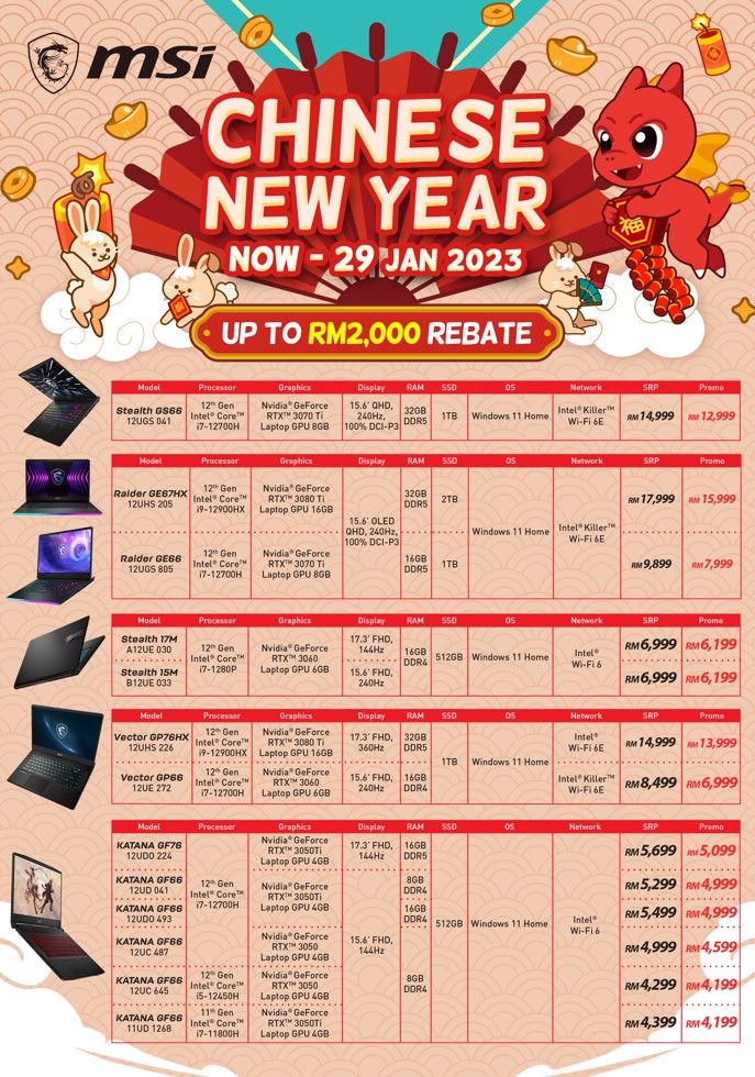 MSI Chinese New Year 2023 flyer 1