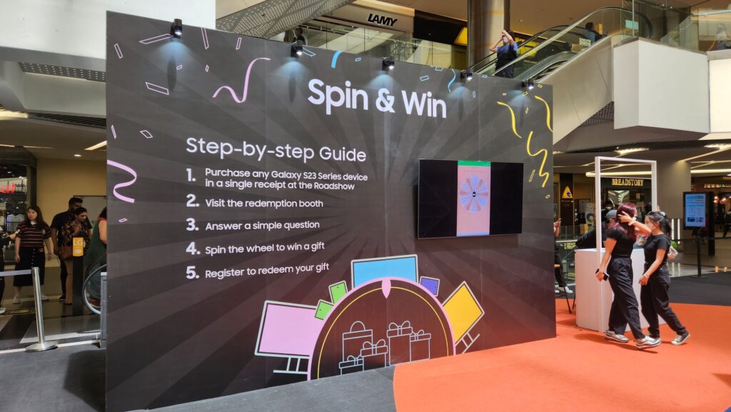 Samsung Galaxy S23 roadshow spin and win guide