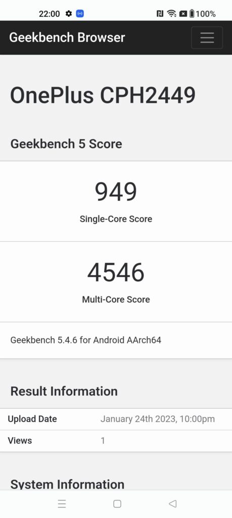 Oneplus 11 Review geekbench 5
