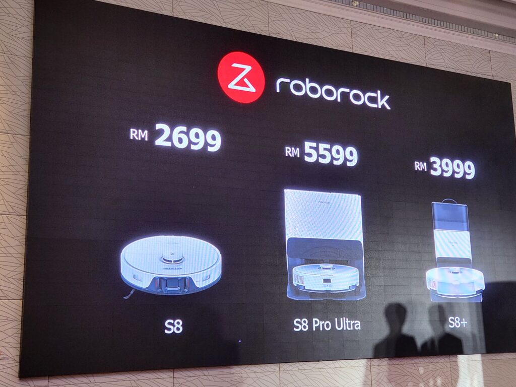 Roborock S8 Pro Ultra, S8 Plus and S8 price in Malaysia