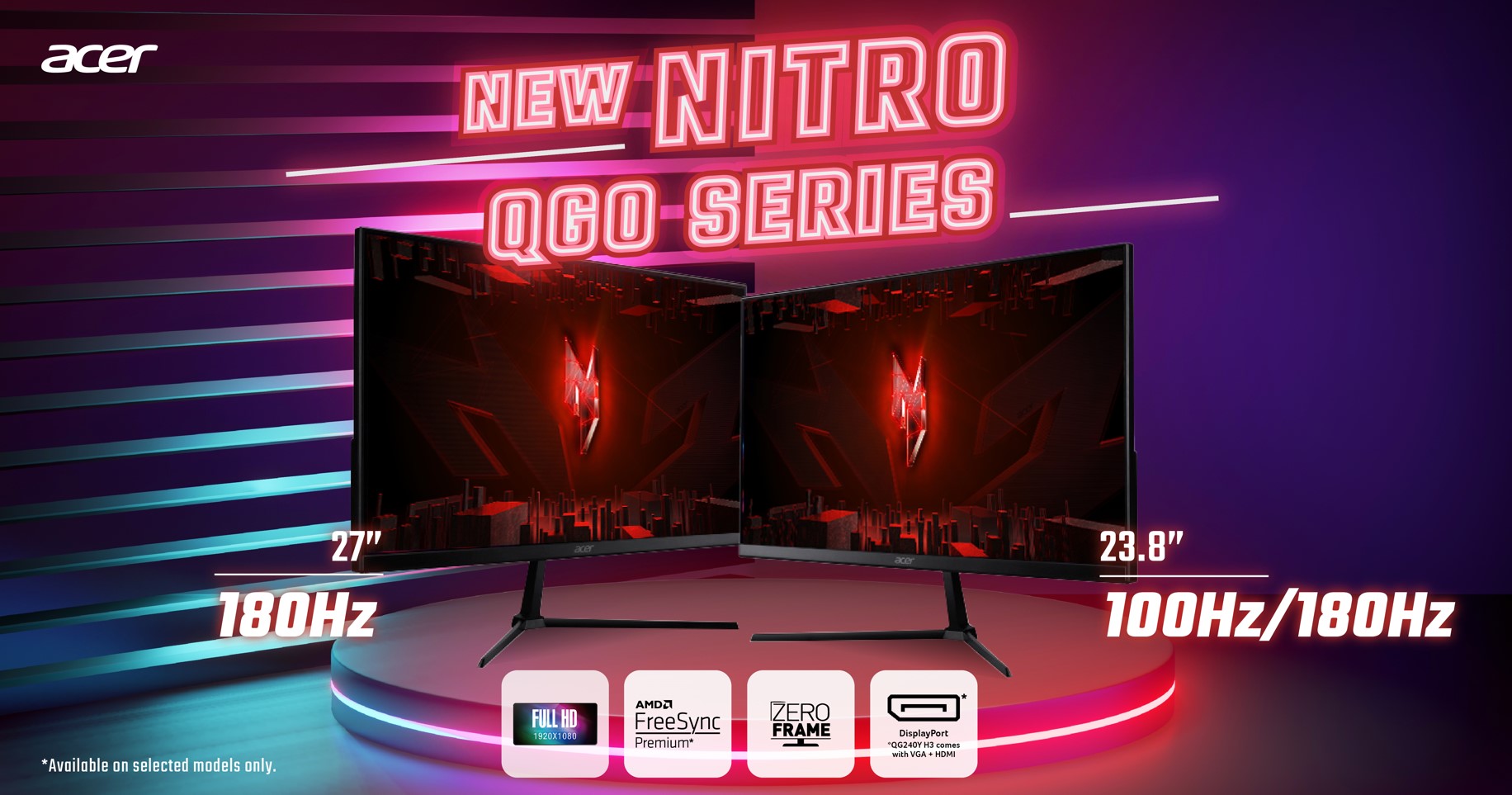Acer Nitro Qg Series Malaysia Gaming Monitors Debut In Malaysia