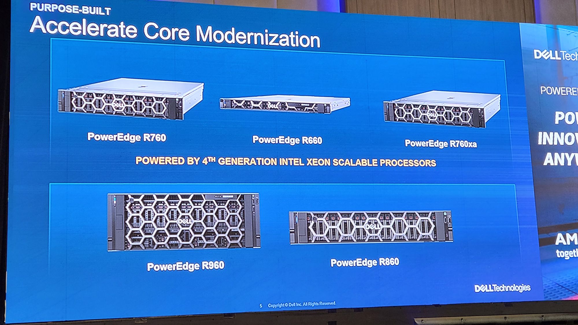 Enhanced Dell PowerEdge servers with 4th Gen Intel Xeon Scalable CPUs