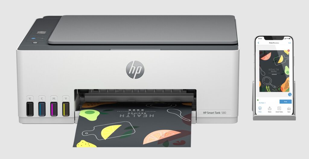 Powerfully efficient new HP Smart Tank 580 and HP LaserJet Managed E700 printing solutions mean business 1