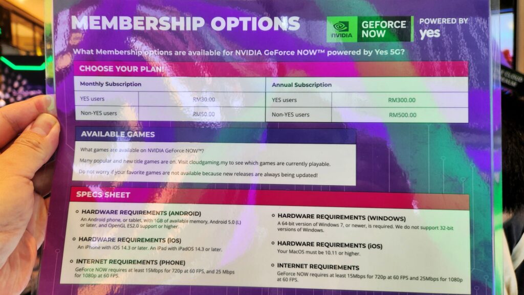 NVIDIA GeForce Now Malaysia deals