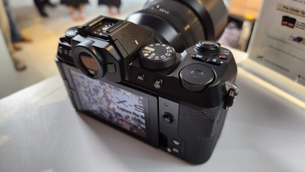 Fujifilm X-S20 mirrorless camera rear