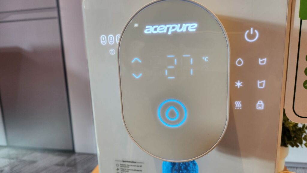 Acerpure Aqua WP1 Water Purifier controls