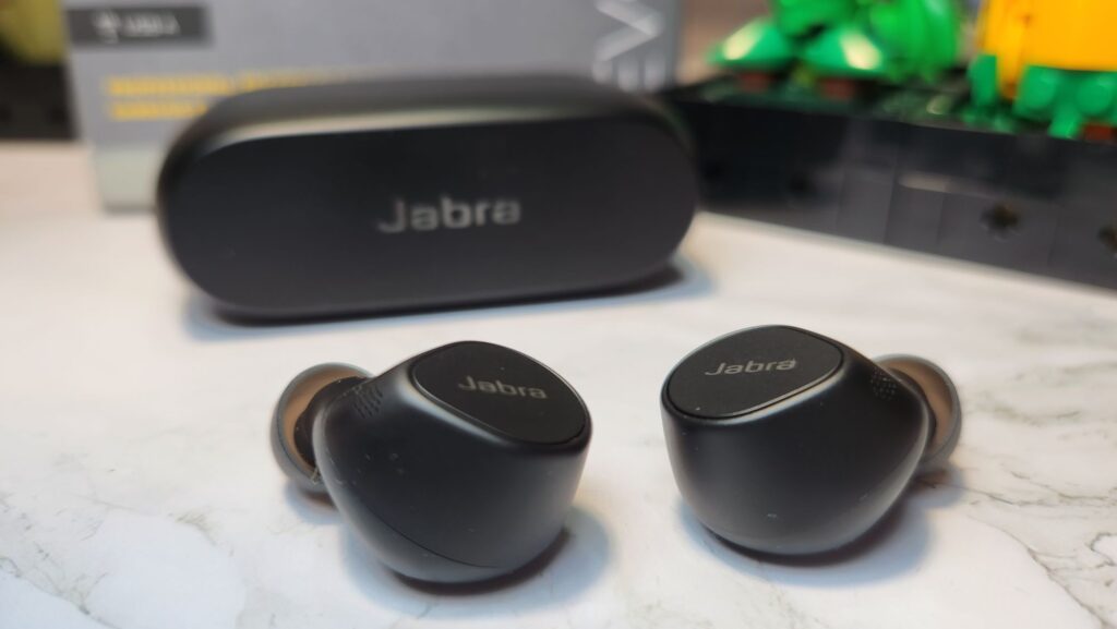 Jabra Evolve2 Buds Review button