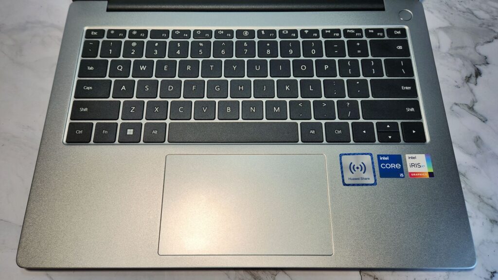 Huawei MateBook D 14 2023 review keyboard