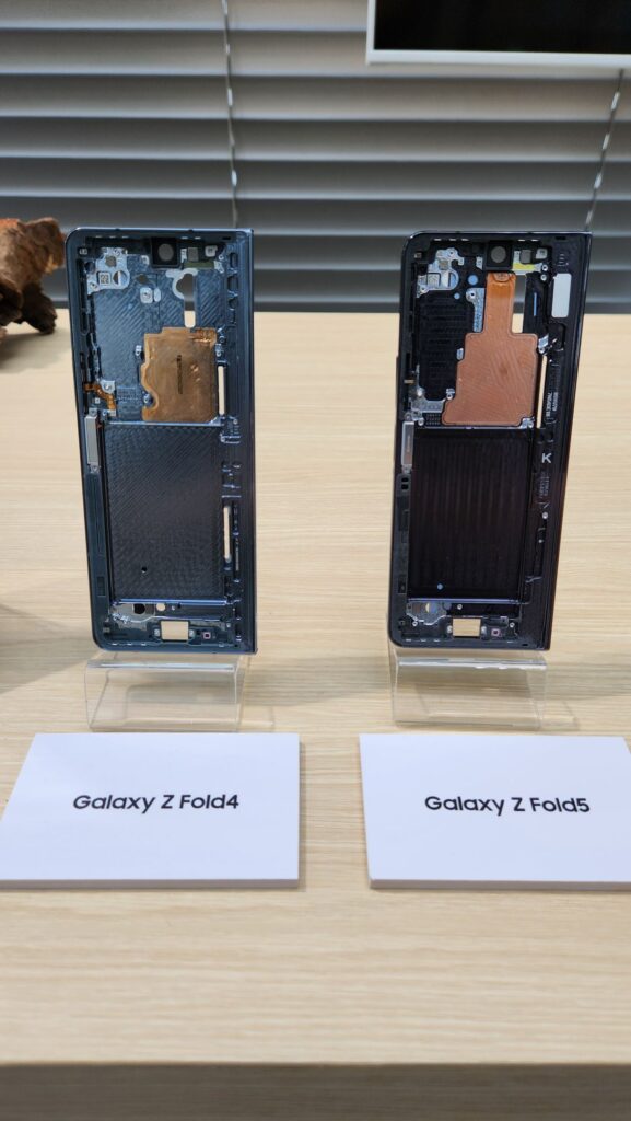 Samsung Galaxy Z Fold5 first look vapour chamber