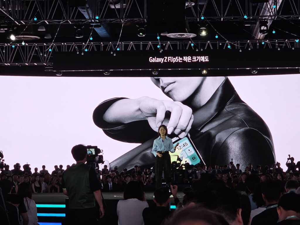 Galaxy Unpacked 2023 in Korea stage