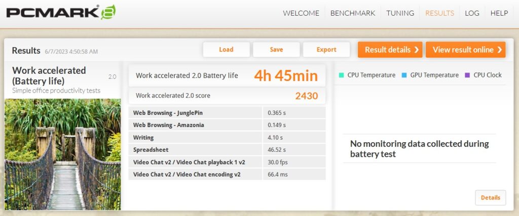 Huawei MateBook D 14 2023 review 4 hours 45 mins pcm work