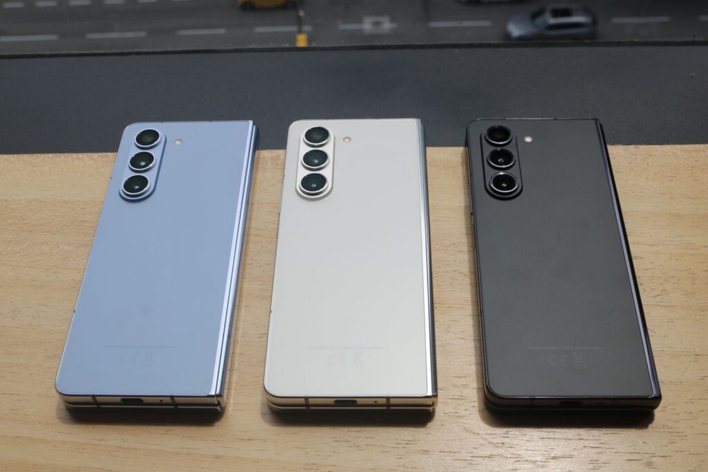 Samsung Galaxy Z Fold5 first look colours