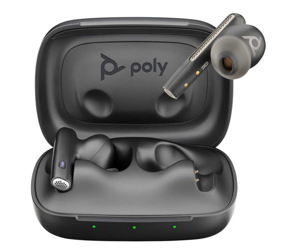 Poly Voyager Free 60+ UC earbuds a3 box open