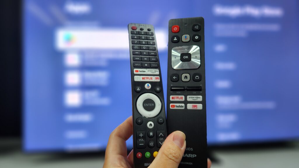 Sharp AQUOS XLED TV review remote controls