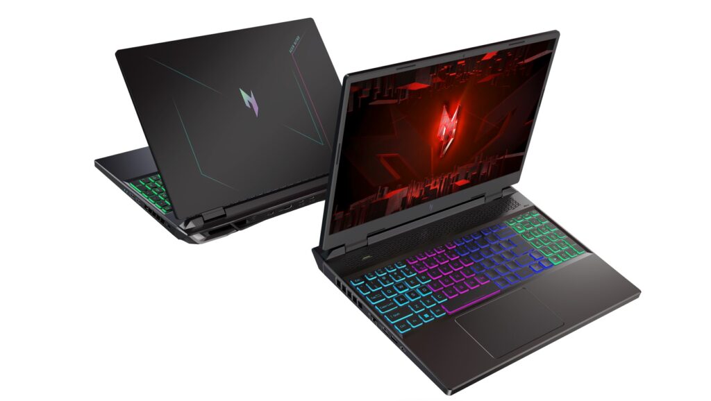 acer nitro 16 front and rear