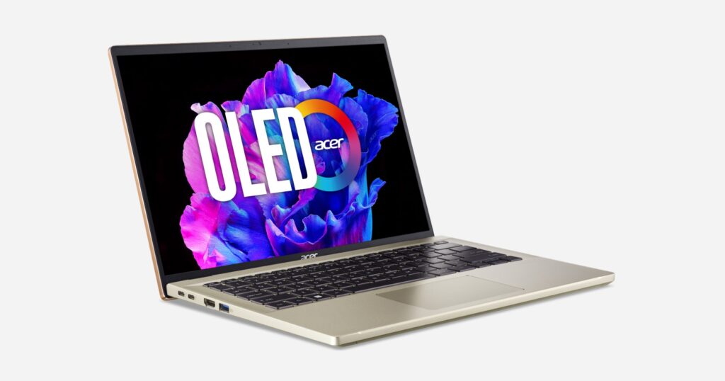 acer swift Go 14 Special Edition angled Malaysia unit