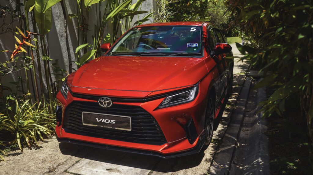 Toyota Vios 1.5G red front