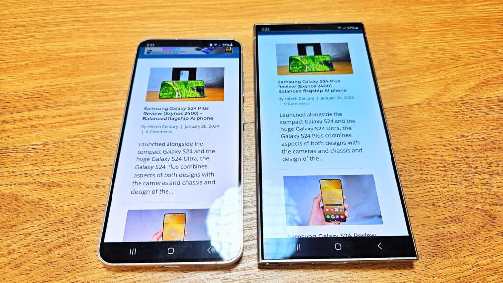 Samsung Galaxy S24 Ultra Review reflectiveness