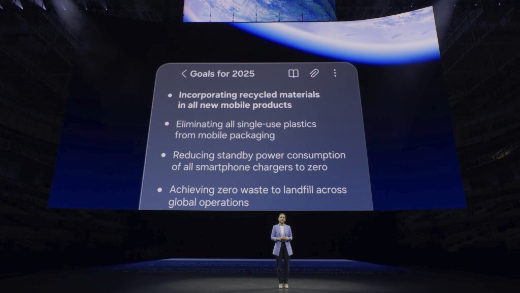 samsung galaxy s24 sustainability goals for 2025 unpacked 2024