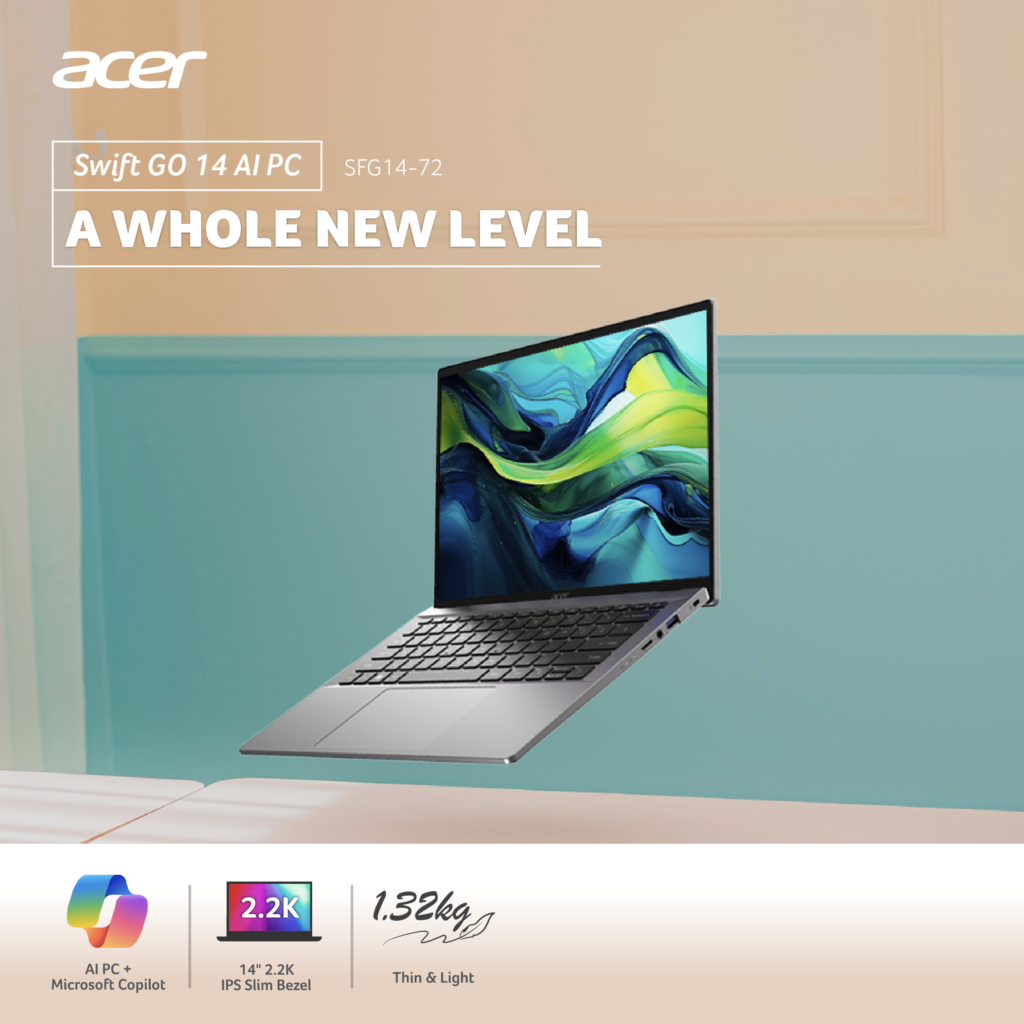 Acer Swift Go 14 size and weight Malaysia