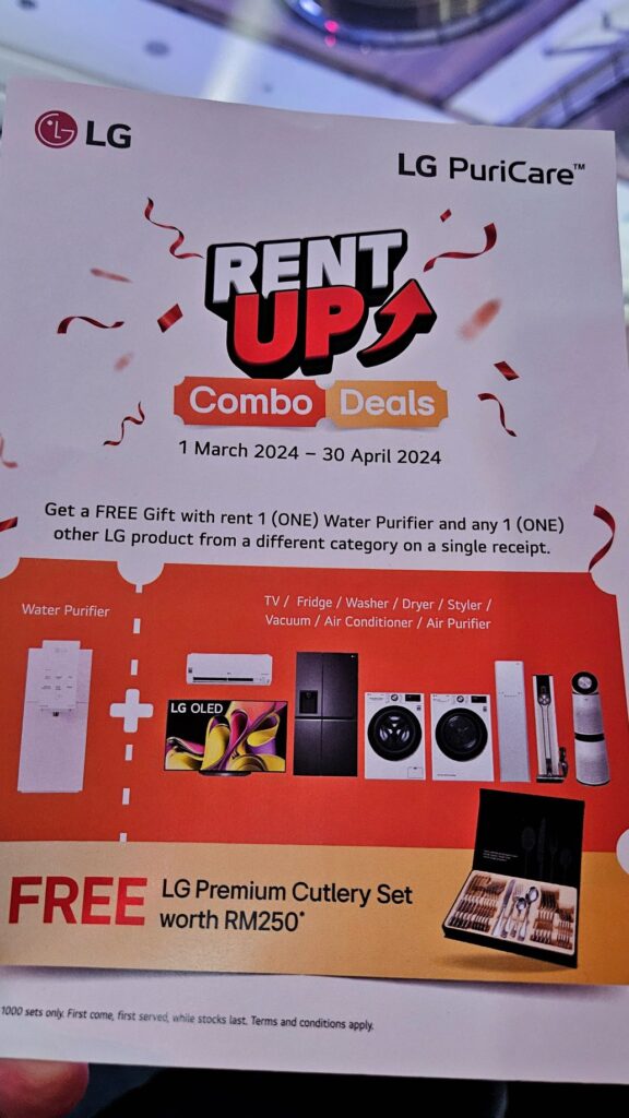 LG Rent-Up Malaysia launch promotion