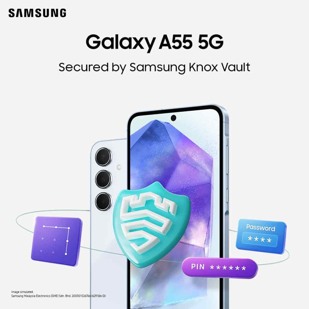 Samsung Galaxy A55 review Knox Vault