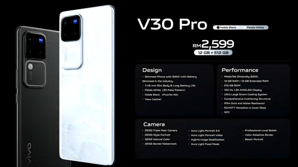 vivo V30 Pro launch malaysia