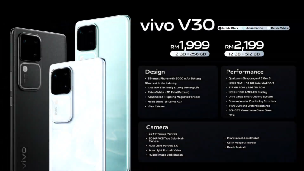 vivo V30 launch Malaysia