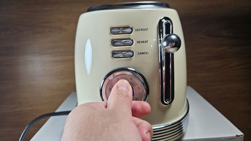 Faber Toaster Vintage Breakfast Series FT V8502 controls