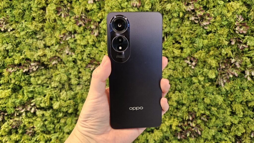 Oppo A60 Review Midnight Purple finish