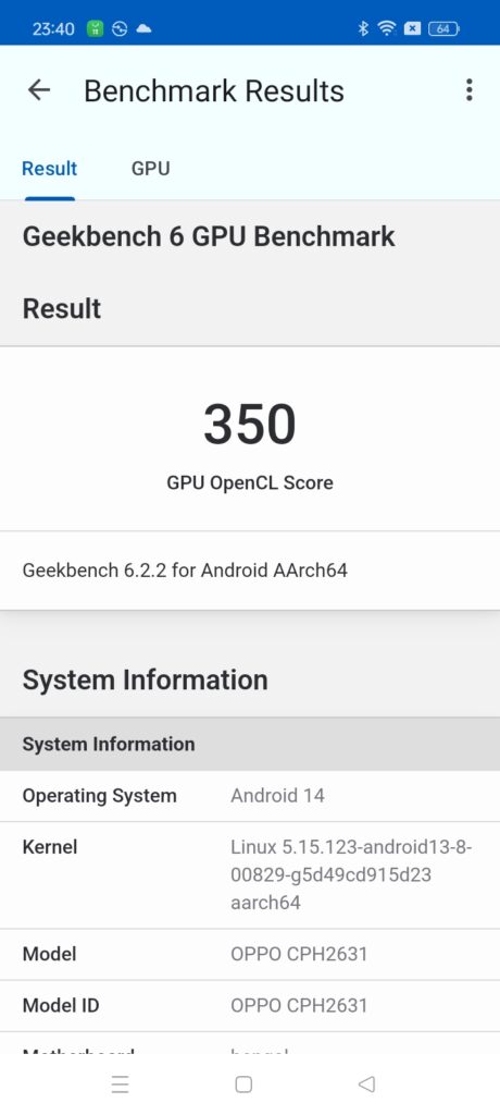 Oppo A60 Review geekbench 2