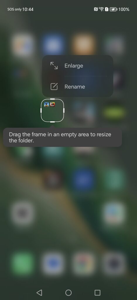 HONOR MagicOS resize app folders 2