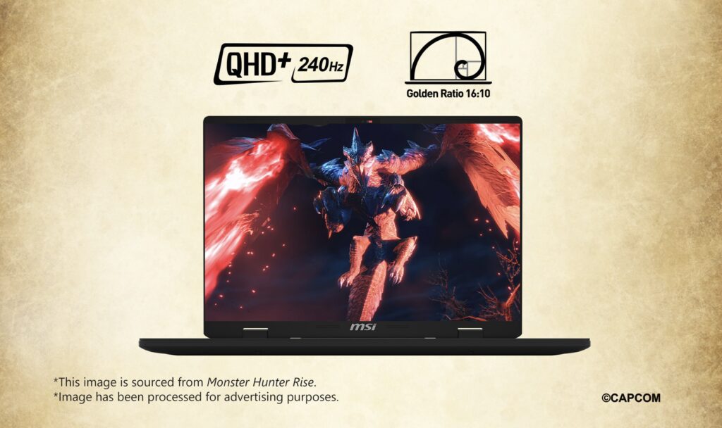MSI Crosshair 16 HX Monster Hunter Edition display 1