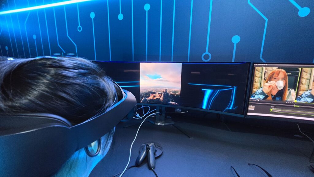 Gigabyte AI New Era Exhibition AI life applications VR