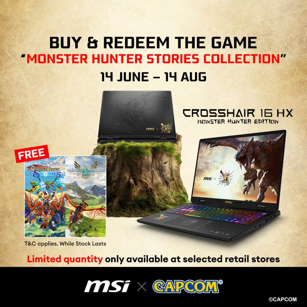 MSI Crosshair 16 HX Monster Hunter Edition promotion
