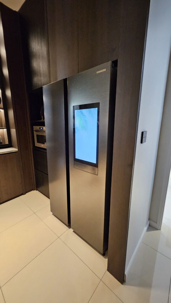 Samsung Bespoke AI Home family hub fridge