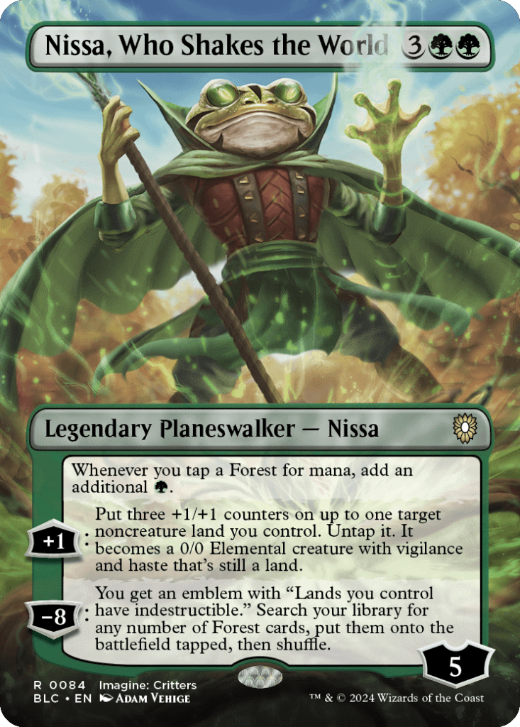 BMagic the Gathering Bloomburrow - Nissa, Who Shakes the World