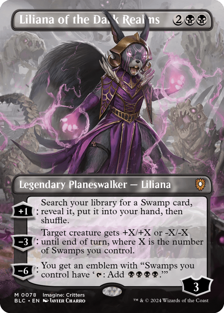 Magic the Gathering Bloomburrow - Liliana of the Dark Realms