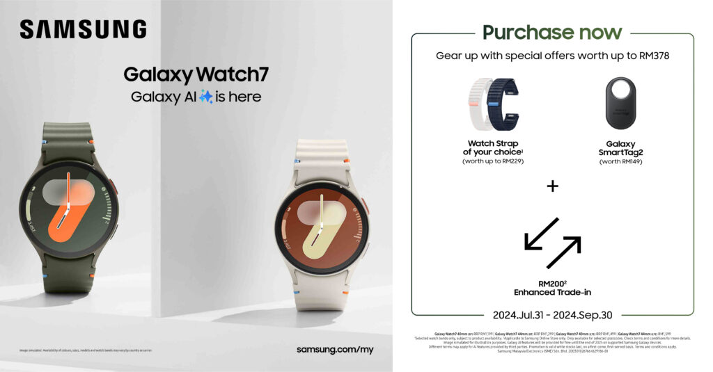 Samsung Malaysia launch promotion Watch 7