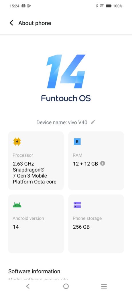 vivo v40 review funtouch OS