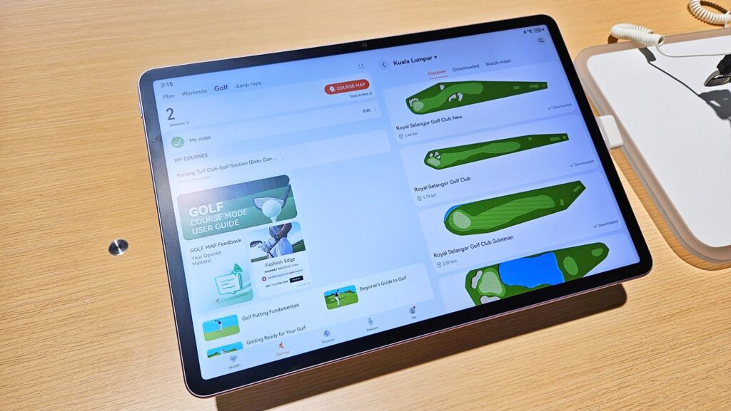 huawei watch gt 5 pro golf map