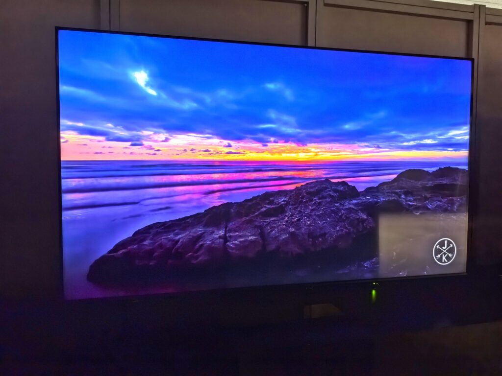 Sharp AQUOS TRU GN7000 cover TV Review angled