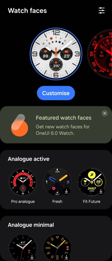 Samsung Galaxy Watch Ultra Review watch faces