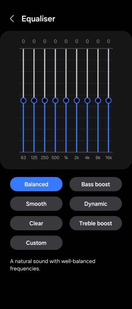 Samsung Galaxy Buds 3 Pro Review equaliser