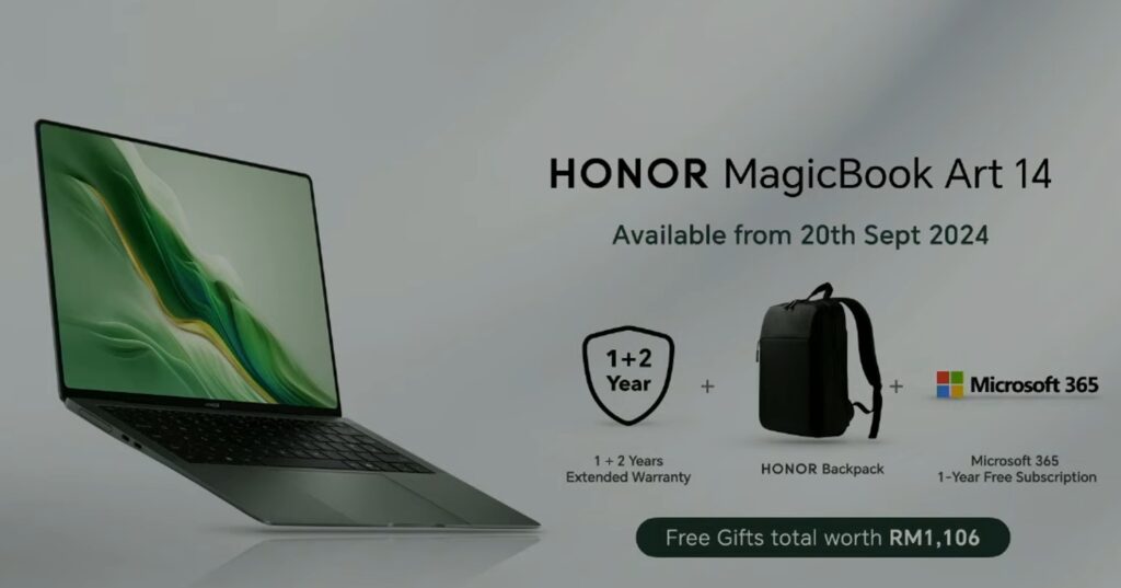 honor magicbook 14 free gifts