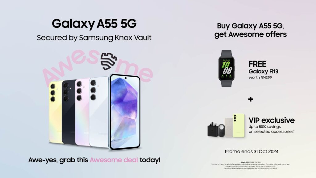 Samsung Galaxy A55 mlaysia promo