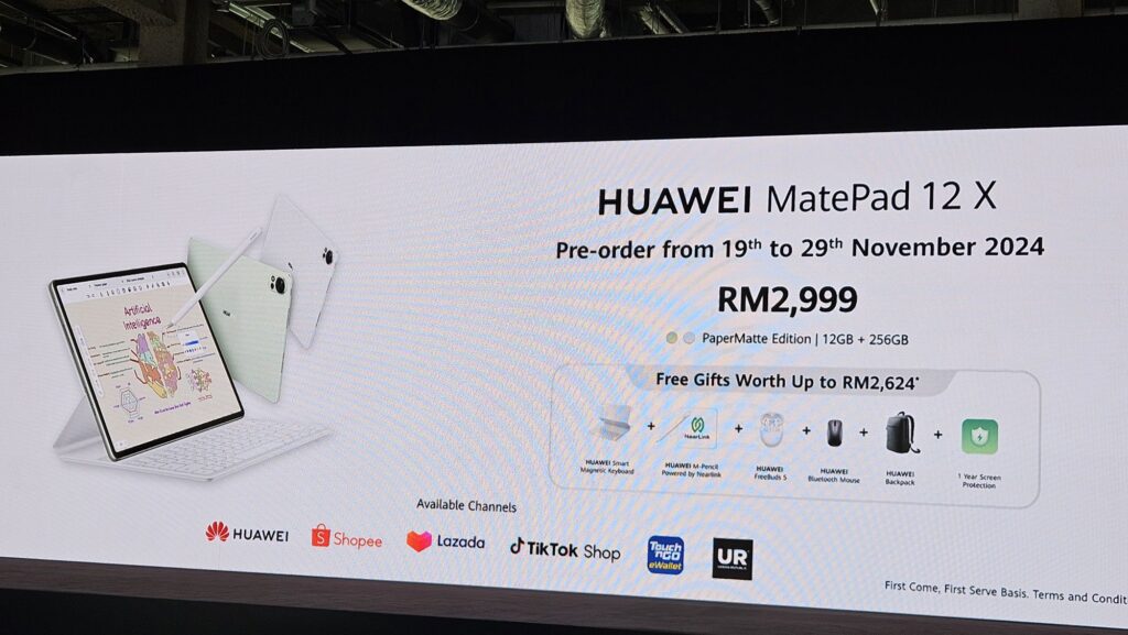 Huawei MatePad 12 X tablet launch Malaysia price