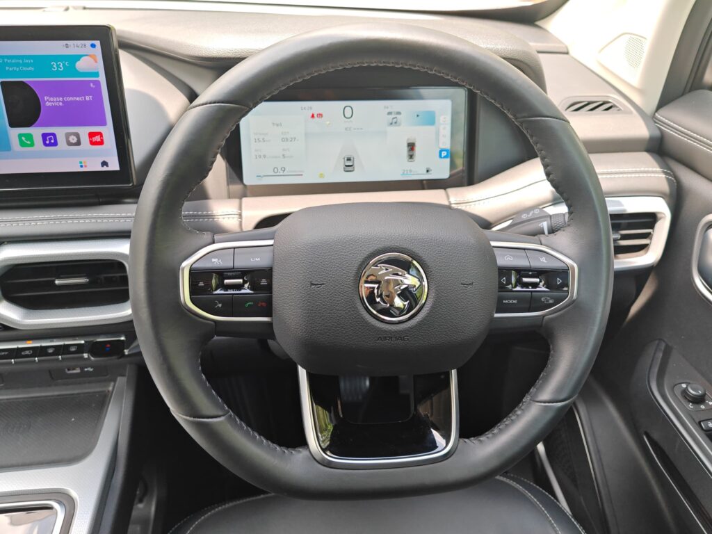 Proton X90 Premium Review steering