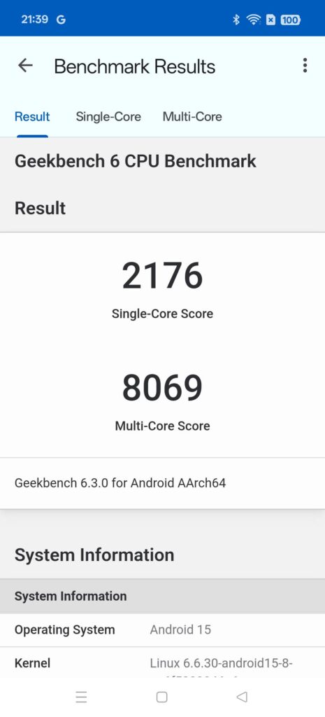 Oppo Find X8 Pro Review geekbench 6