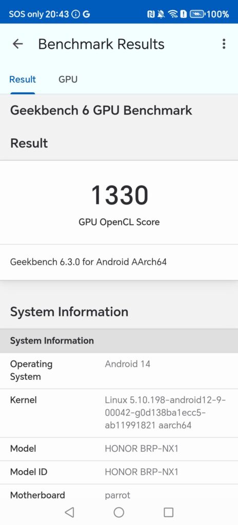 Honor X9c Review geekbench 6 3